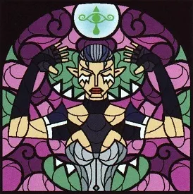 Mô hình kính màu Impa trong Zelda bằng lithophane