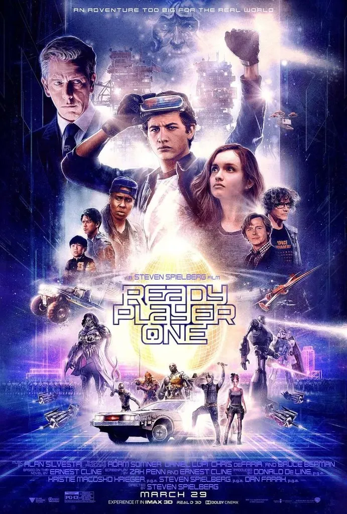 Áp phích lithophane phim Ready Player One phiên bản 1