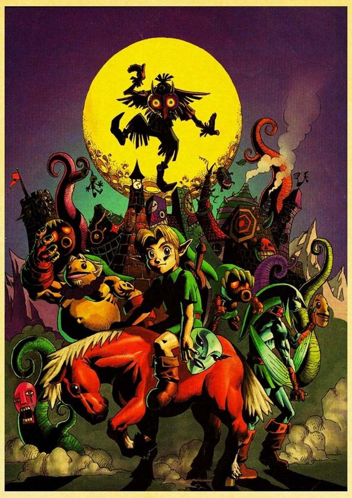 Tác phẩm lithophane Zelda Majora's Mask N64