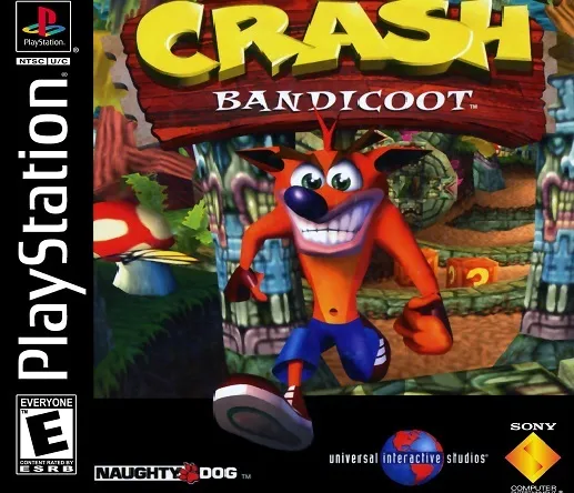 Nắp đậy lithophane hình bìa game Crash Bandicoot trên PS1