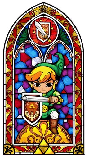Mô hình lithophane vitrail Zelda Windwaker phiên bản thứ 4