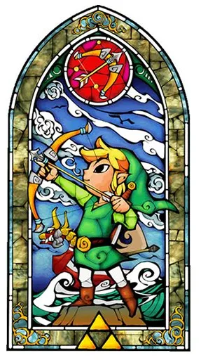Mô hình lithophane cửa sổ kính màu Zelda Windwaker 2e
