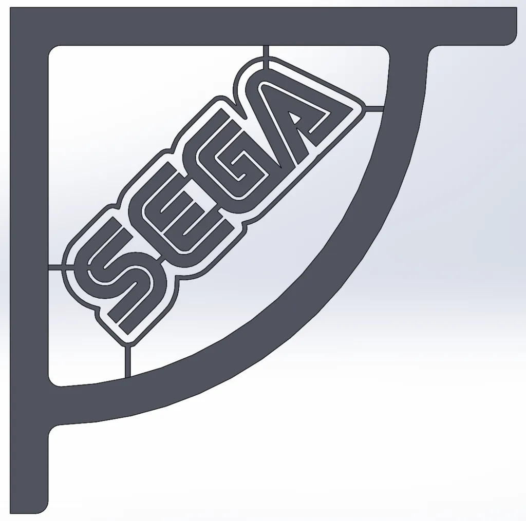 Giá đỡ kệ với logo SEGA