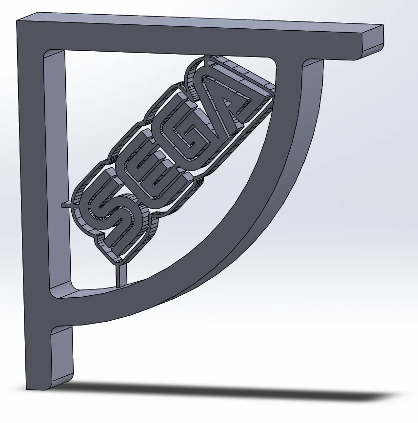 Giá đỡ kệ với logo SEGA