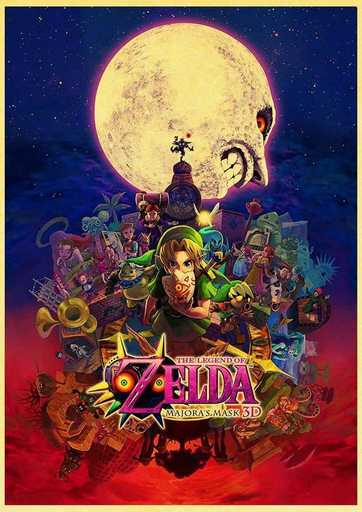 Ánh sáng lithophane Legend of Zelda Majora's Mask N64