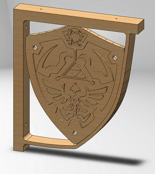 Giá đỡ kệ hình khiên của Link trong Zelda