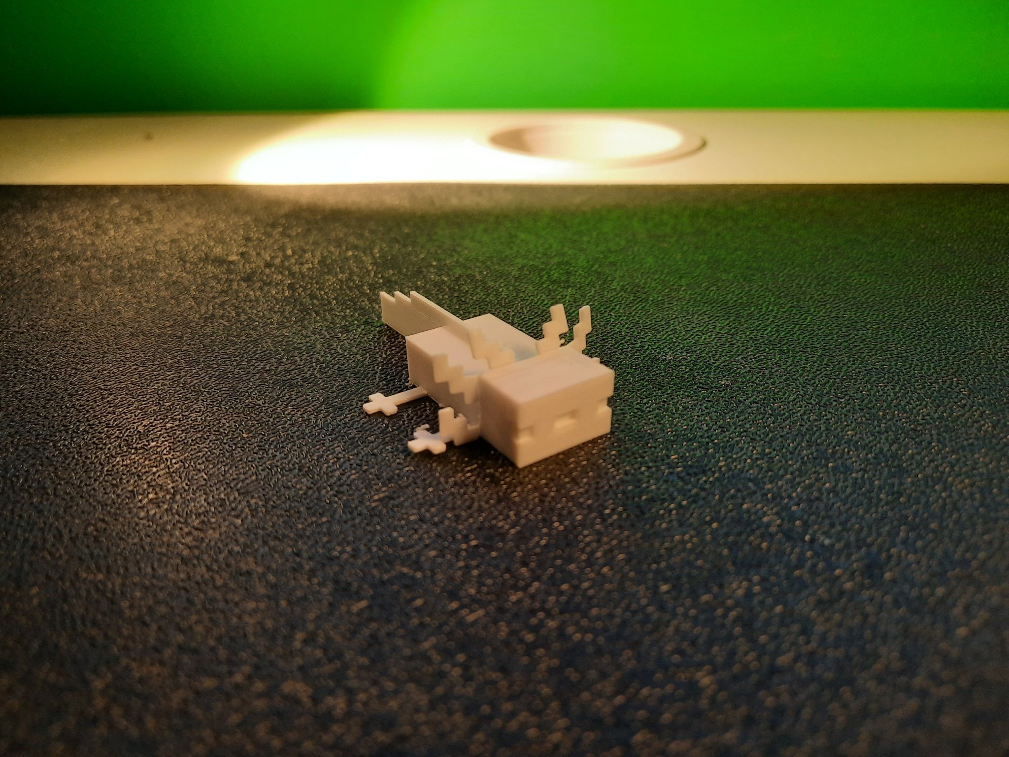 Axolotl Minecraft chính xác pixel với mang điều chỉnh