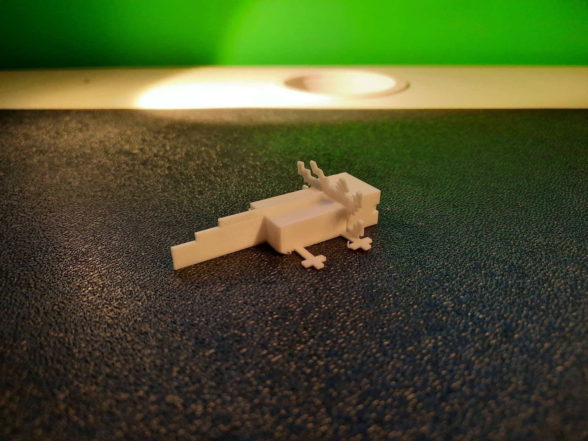 Axolotl Minecraft chính xác pixel với mang điều chỉnh