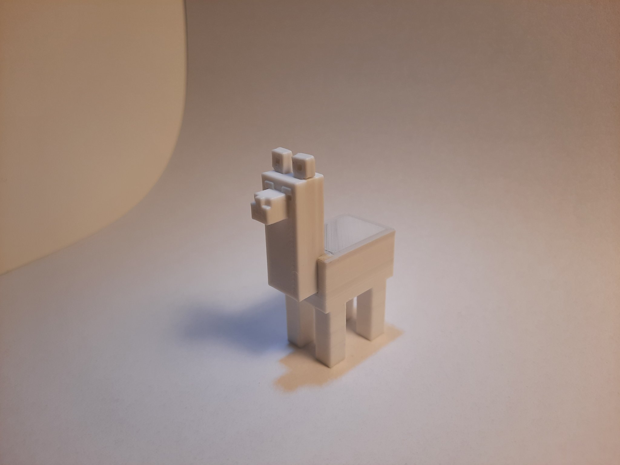 Lạc đà Minecraft in 3D không cần hỗ trợ