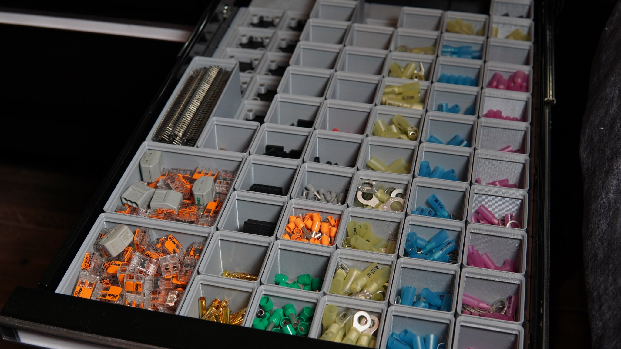 Thùng chứa Gridfinity đơn giản không lỗ vít