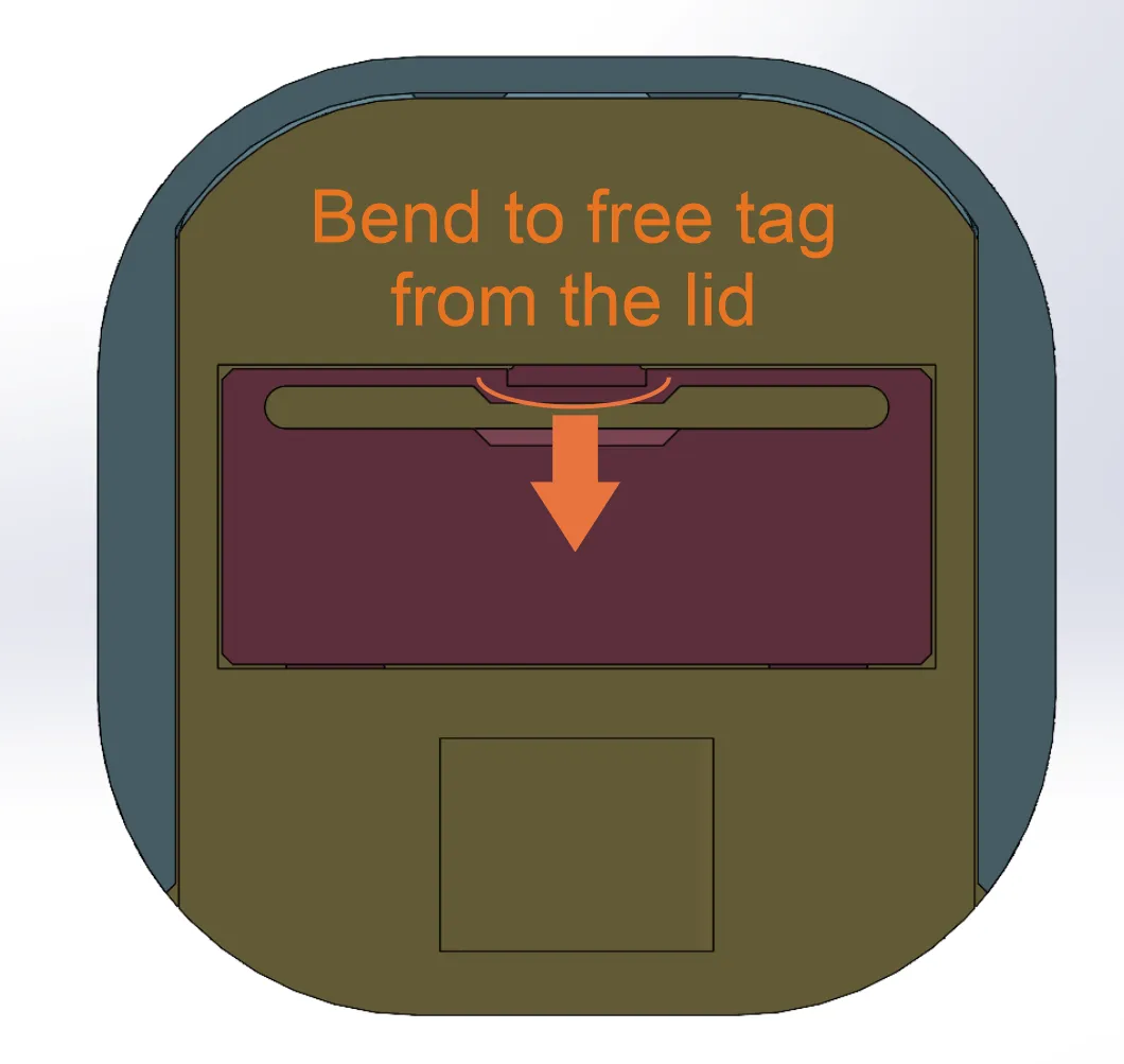 Hộp đáy tròn có nắp cho việc tổ chức và lưu trữ ốc vít