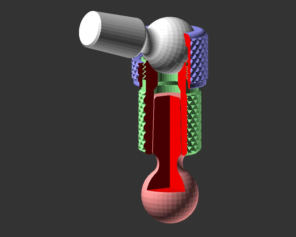 Cơ cấu khớp nối đa năng với góc điều chỉnh 90°