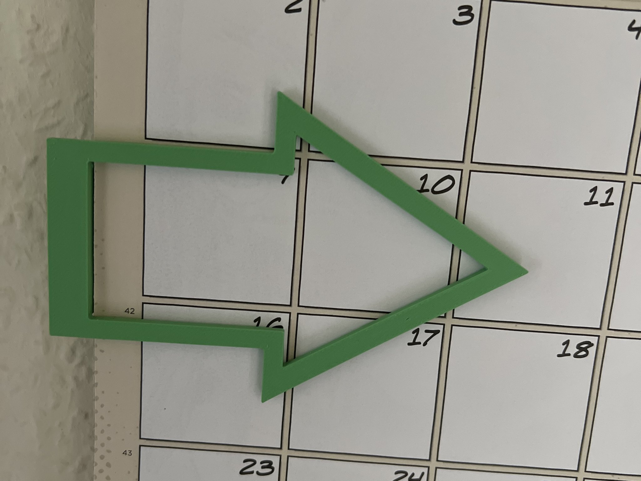 Mũi tên đánh dấu dễ thấy cho bảng flipchart