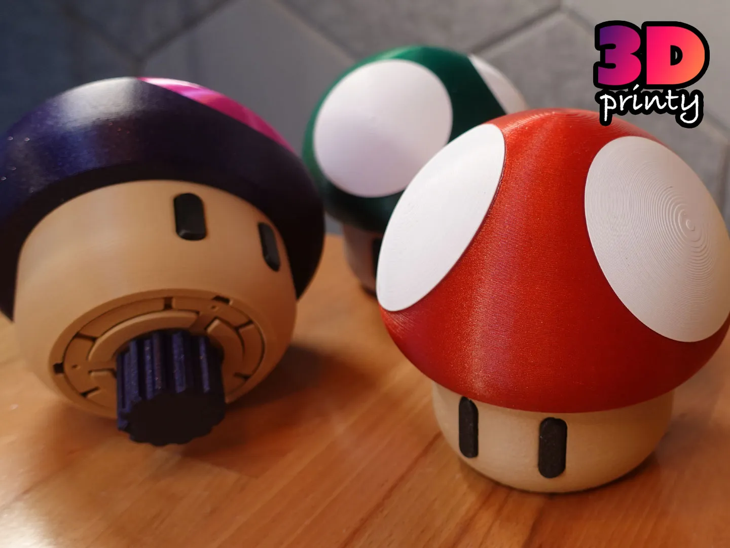 Hộp câu đố xoắn nấm in tại chỗ - Phiên bản kín