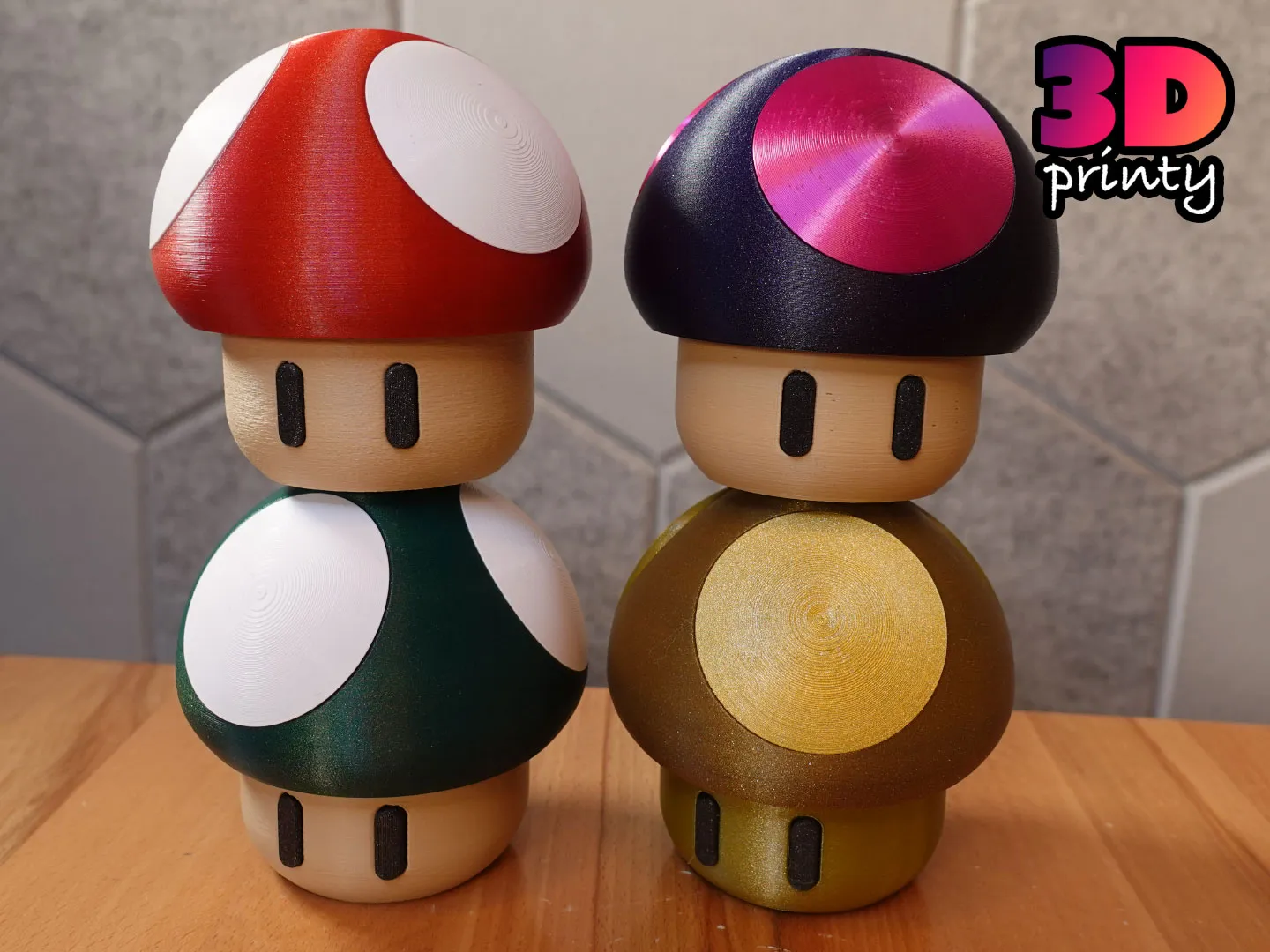 Hộp câu đố xoắn nấm in tại chỗ - Phiên bản kín