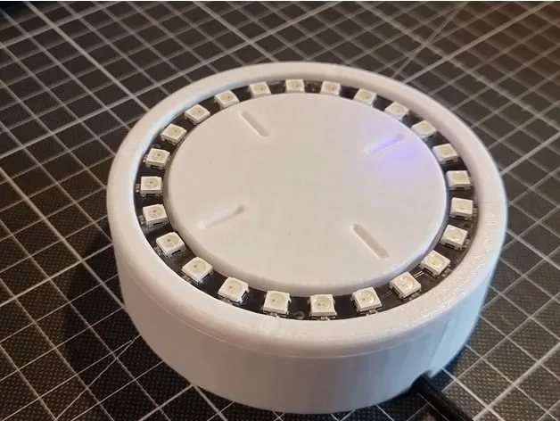 Đồng hồ LED WS2812 với 24 đèn LED thông báo