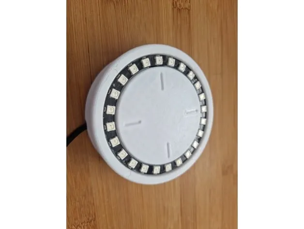 Đồng hồ LED WS2812 với 24 đèn LED thông báo