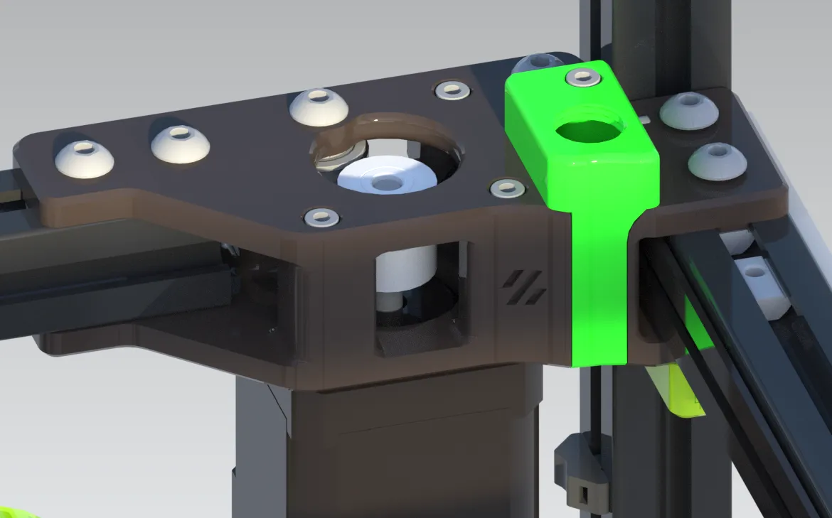 Bộ che dây Voron Trident với bộ chuyển đổi PG7