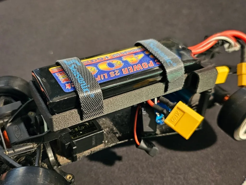 Giá đỡ pin cho HPI micro RS4 với đế XT30 tích hợp