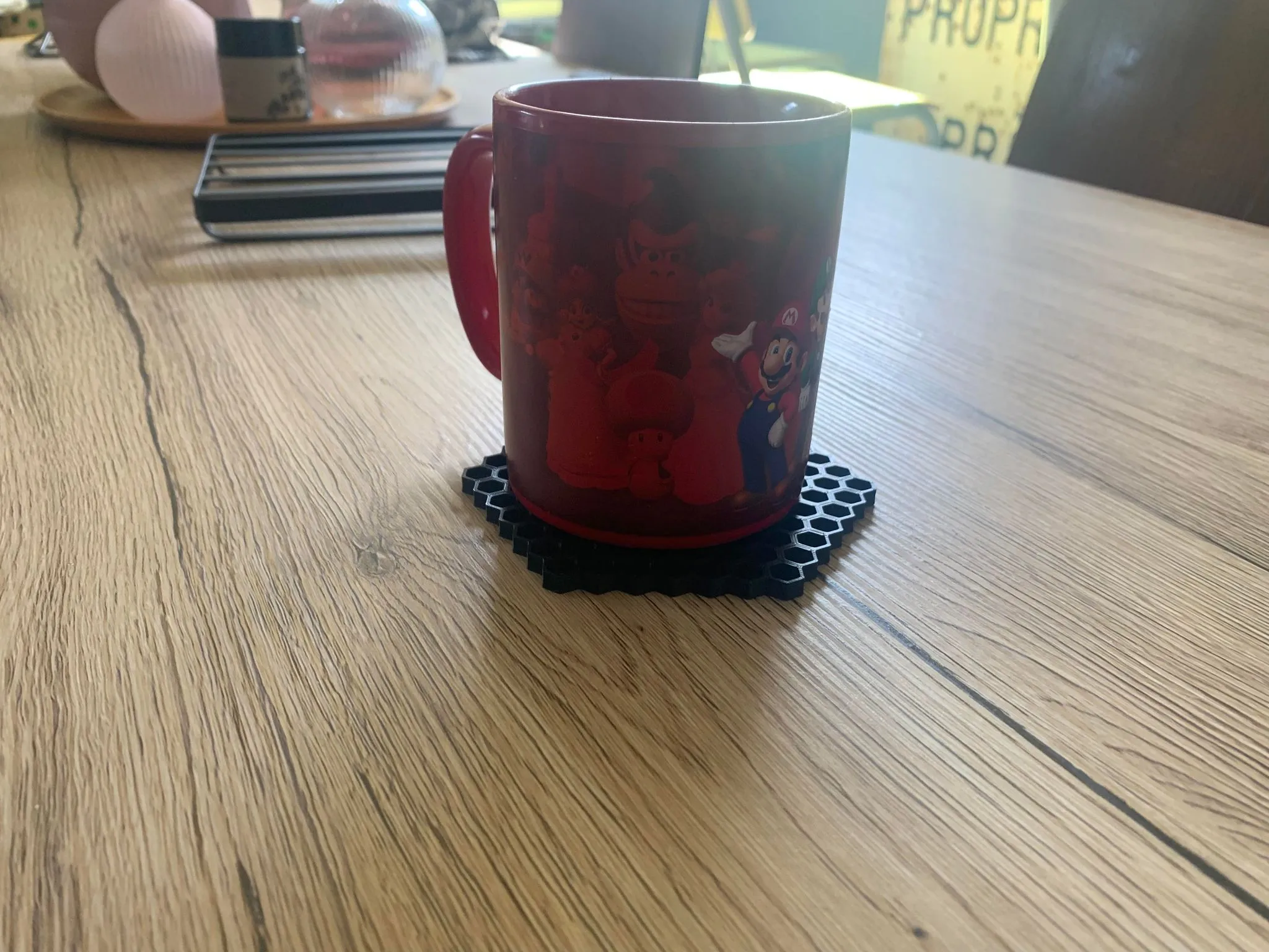 Đế ly hình lục giác 10cm phong cách hiện đại