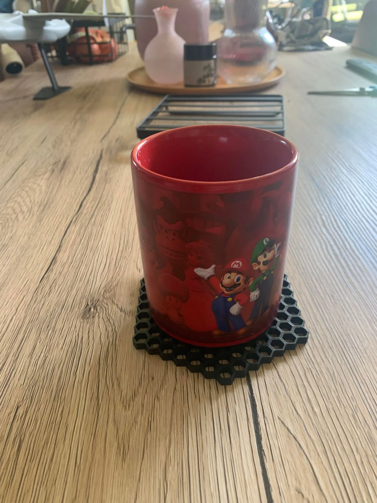 Đế ly hình lục giác 10cm phong cách hiện đại