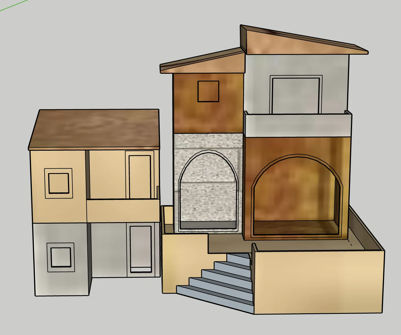 Mô hình nhà cho bối cảnh Giáng sinh GT 24