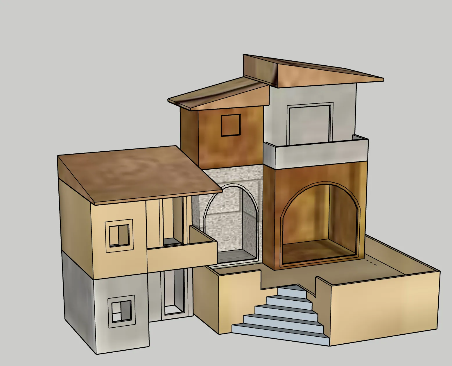 Mô hình nhà cho bối cảnh Giáng sinh GT 24