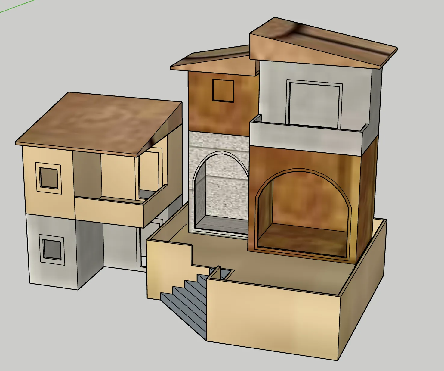 Mô hình nhà cho bối cảnh Giáng sinh GT 24