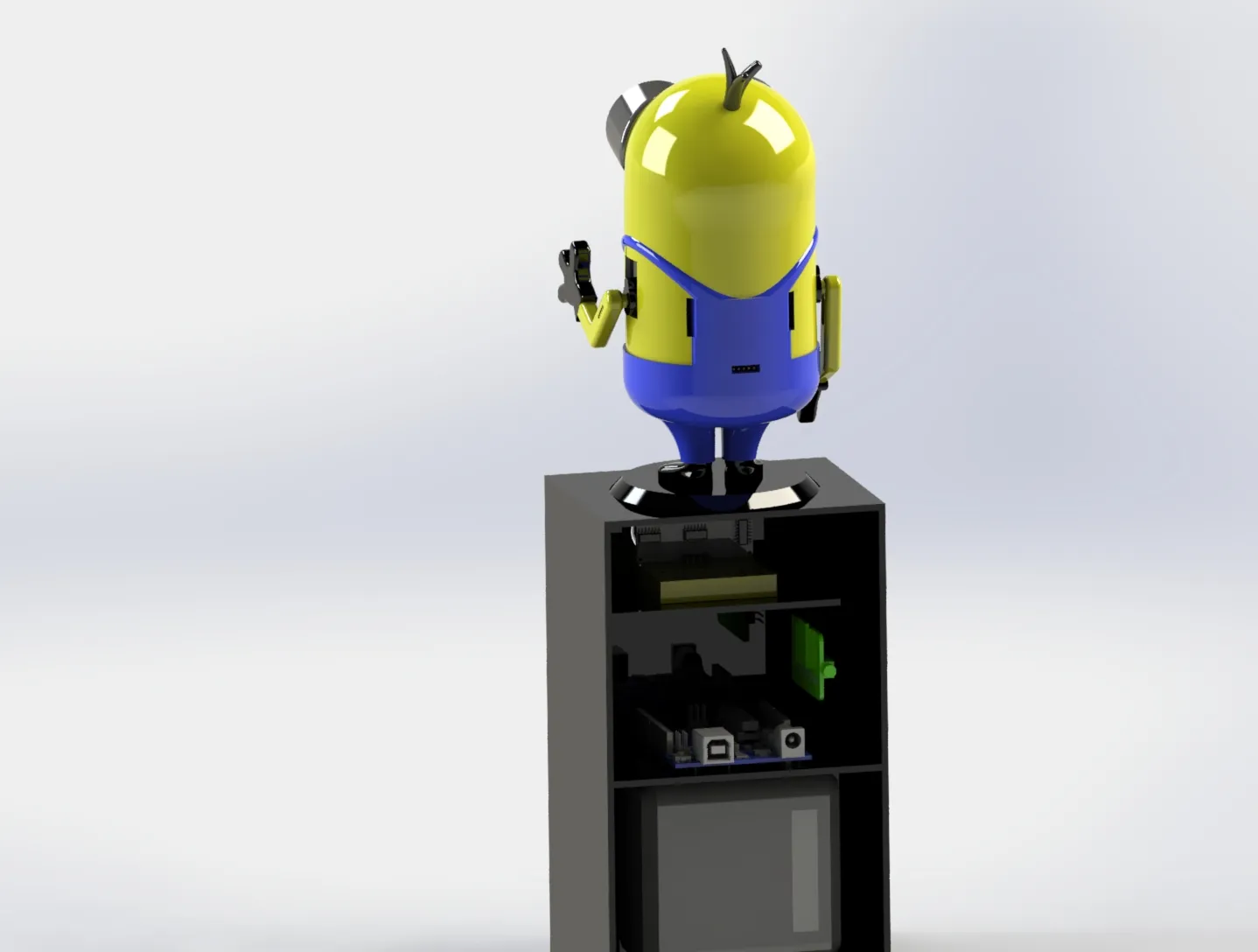 Nhân vật Minion điều khiển bằng Arduino cơ động