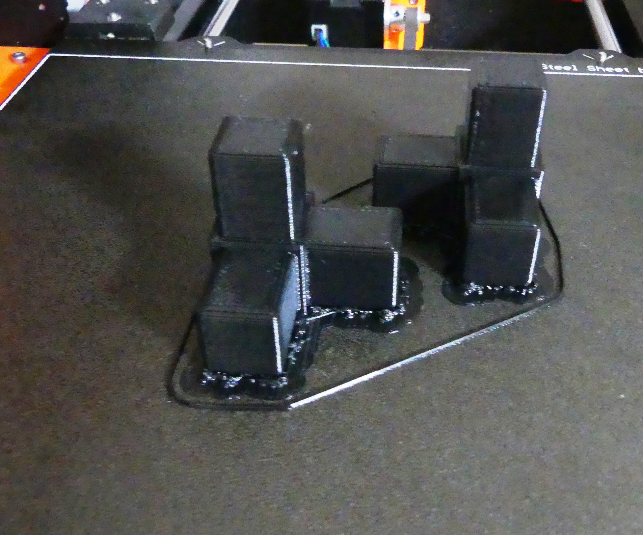 Kết nối góc 3 chiều cho ống vuông 20 x 20 x 1,5 mm