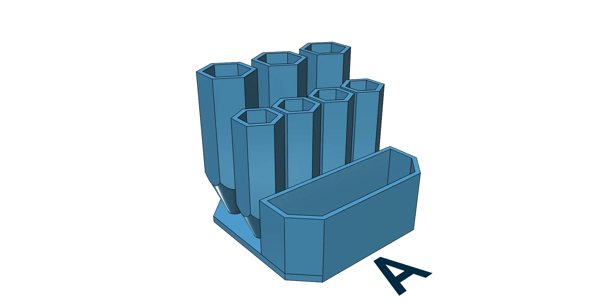 Giá đỡ bút chì dễ in không cần hỗ trợ