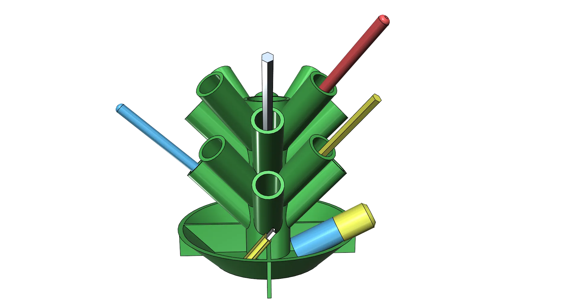 Giá đỡ bút chì và bút bi dễ in không cần hỗ trợ