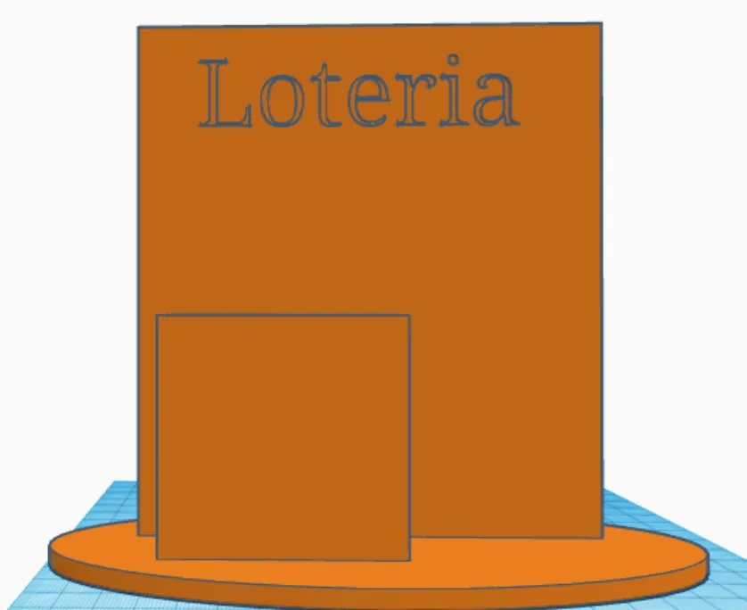 Giá đỡ lưu trữ thẻ Loteria Chica và bảng trò chơi