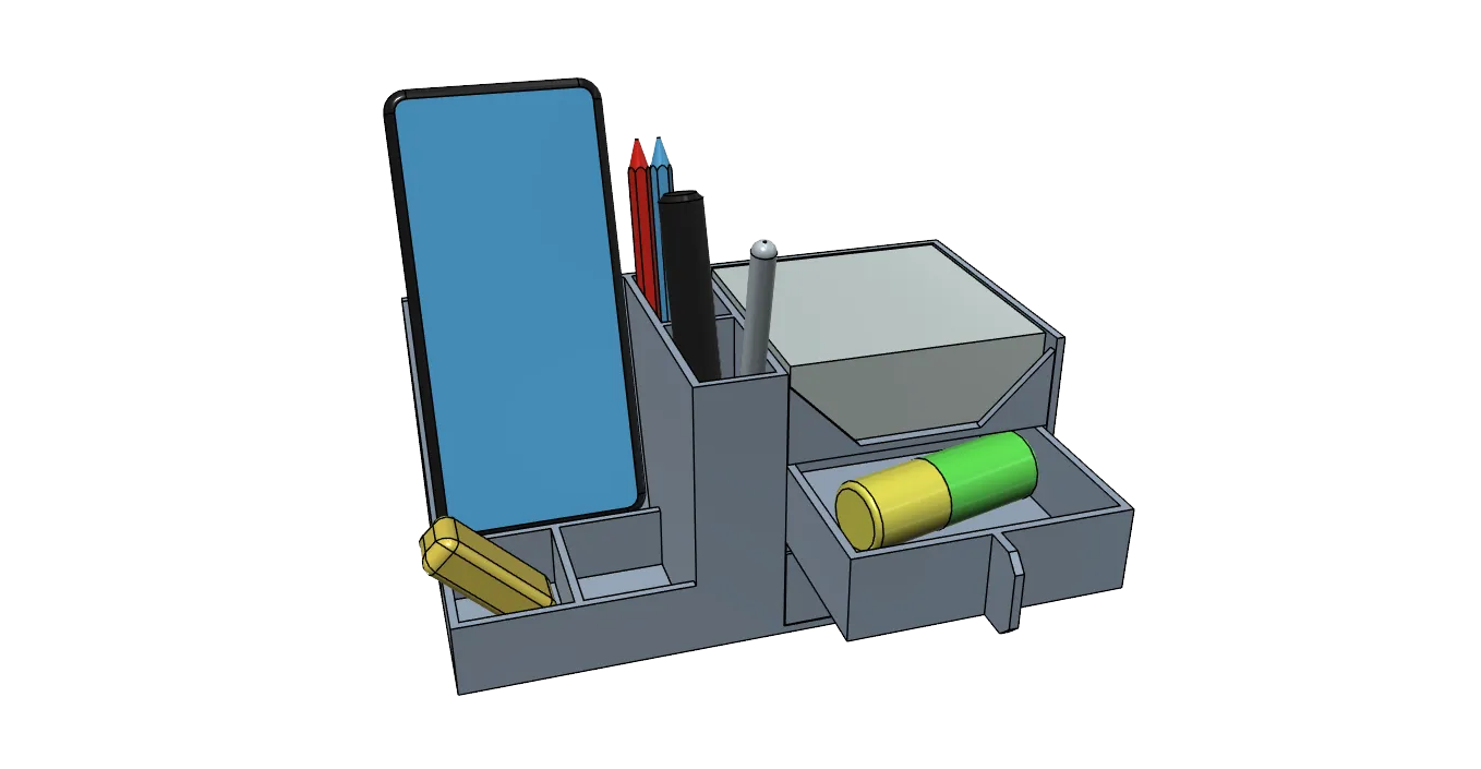 Giá đỡ bút và điện thoại cho bàn làm việc có ngăn kéo