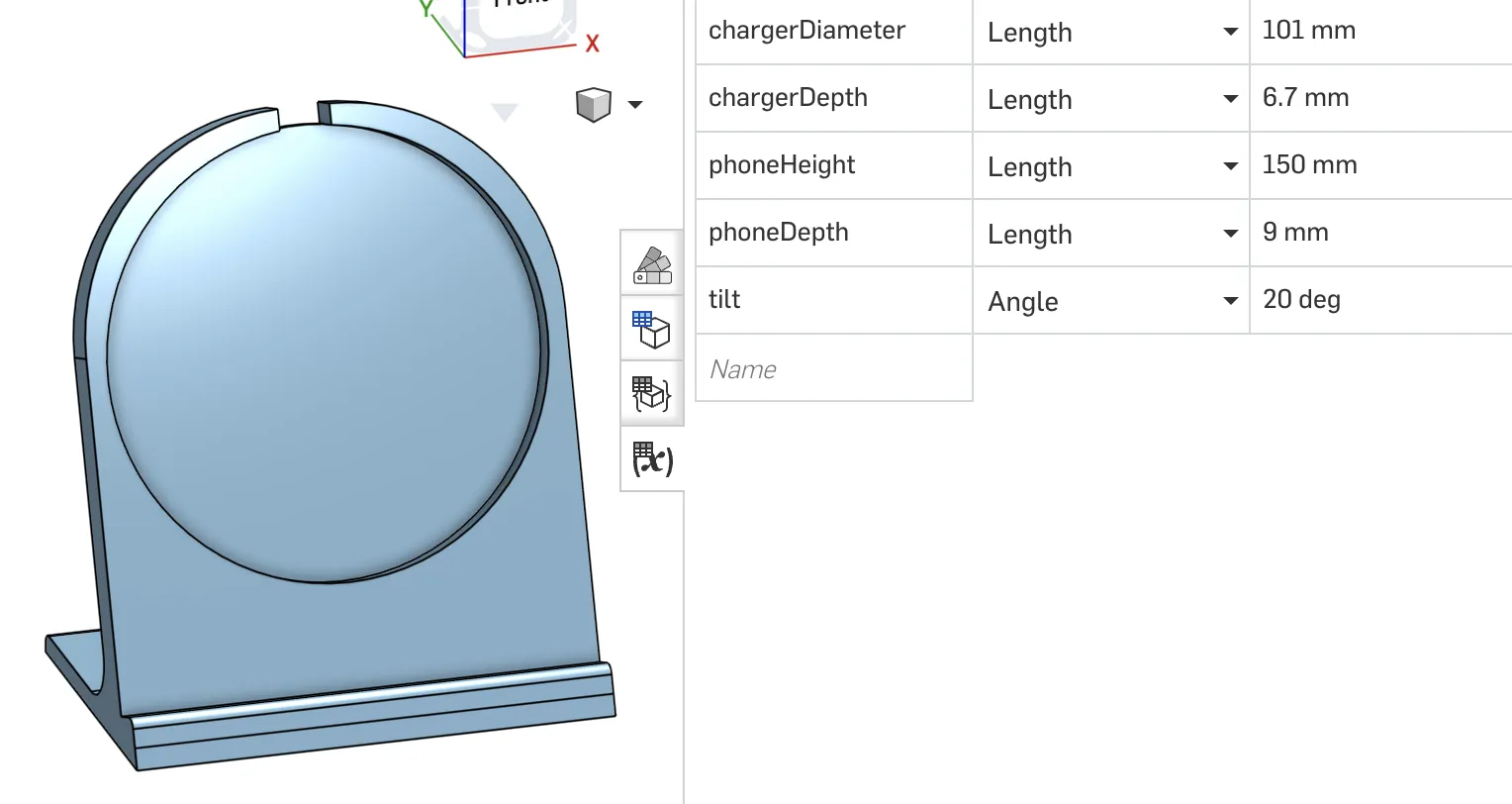 Giá đỡ điện thoại tùy chỉnh cho sạc không dây