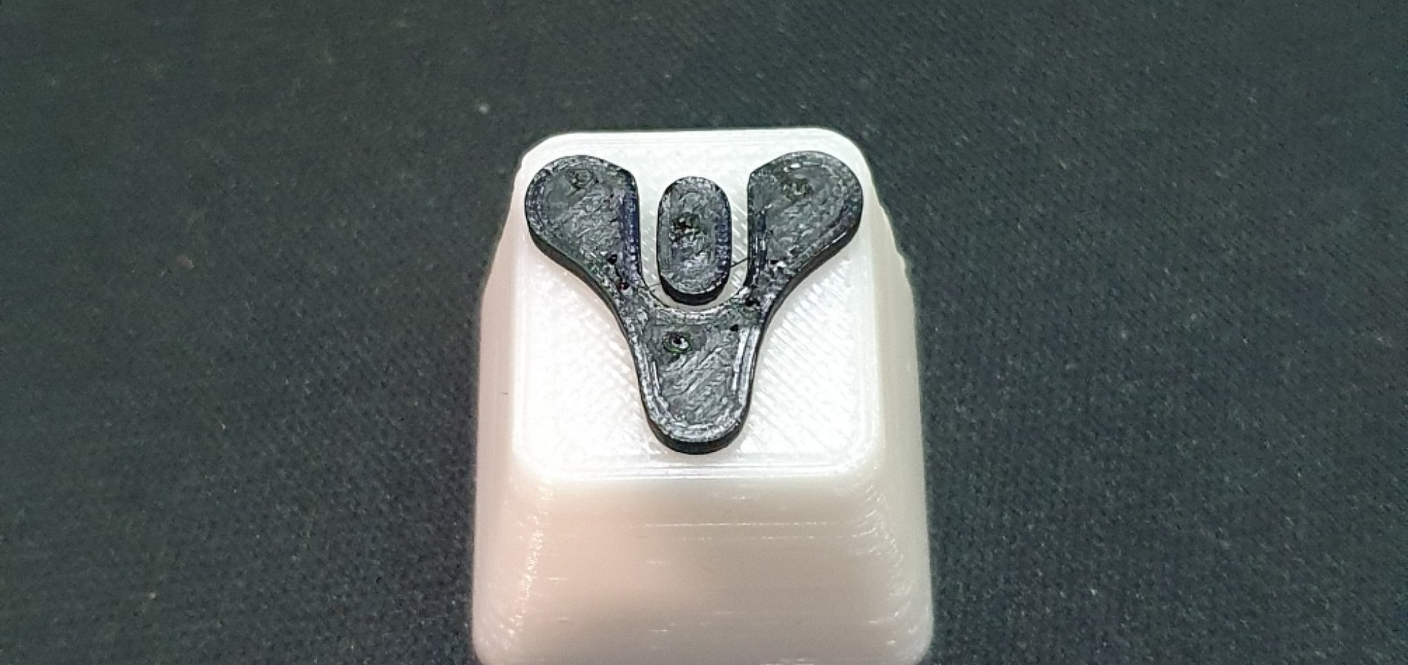 Núm nhấn bàn phím Destiny in màu trắng và đen