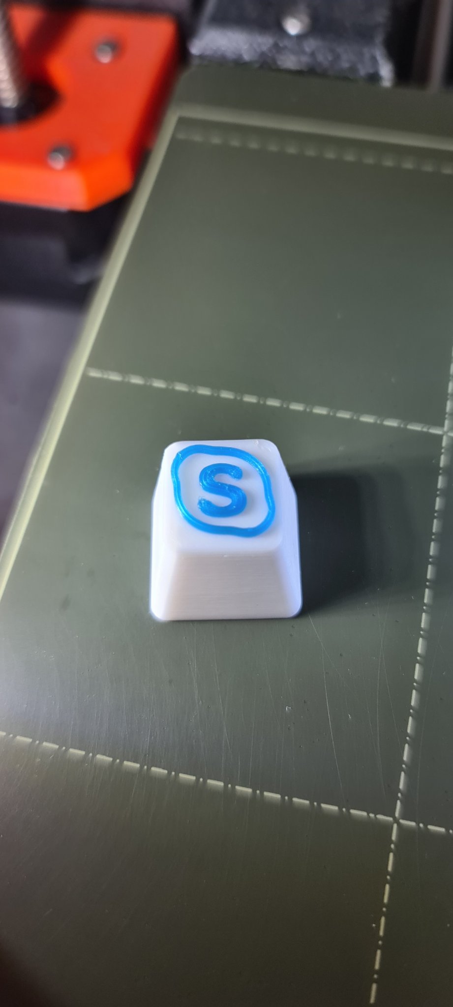 Núm phím Skype in màu trắng và xanh dương