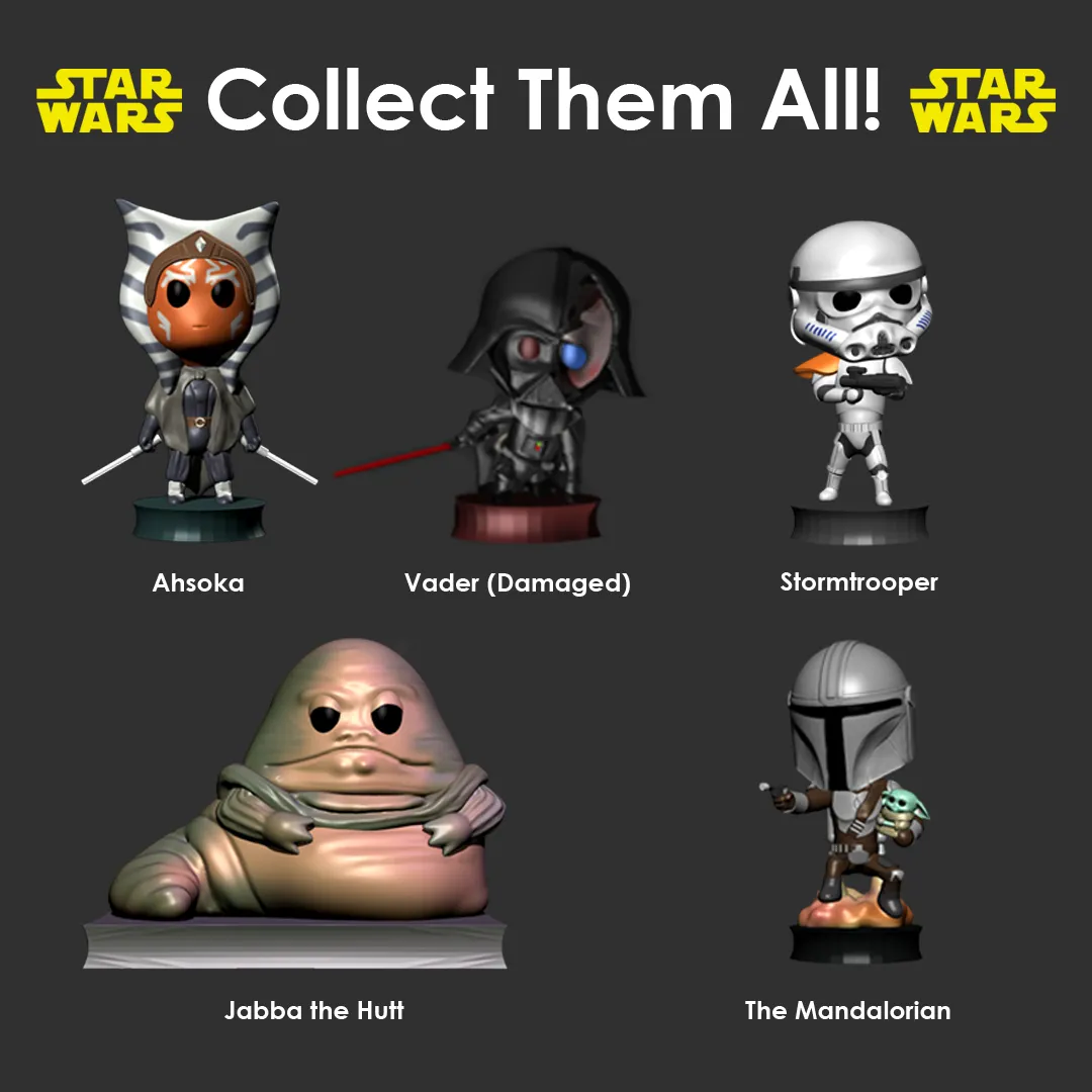 Ahsoka Tano - Nhân vật trong Star Wars phong cách chibi