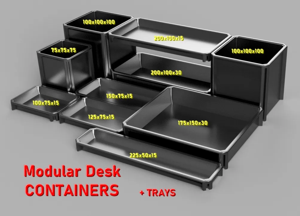 Containers bàn làm việc mô-đun - Parametric