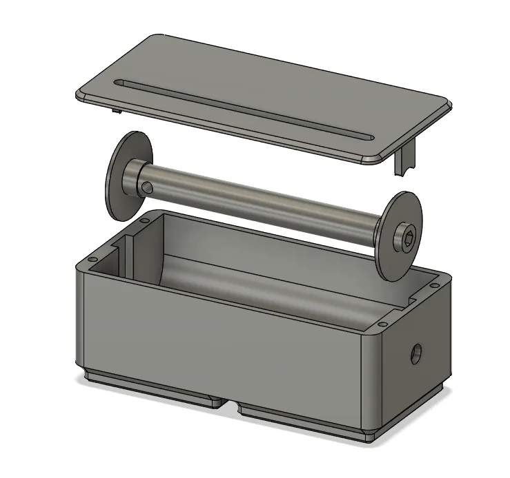 Thùng chứa dây Gridfinity 2x1x4 cho dây 10M