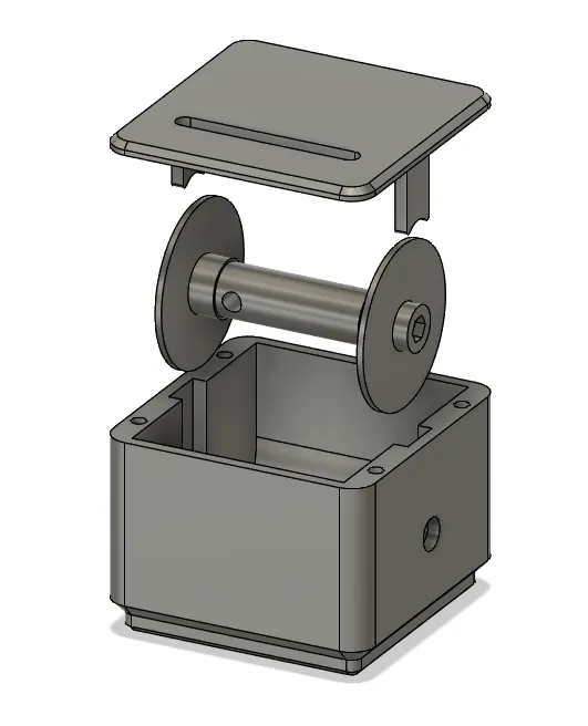 Thùng đựng dây Gridfinity 1x1x4 cho dây 5M