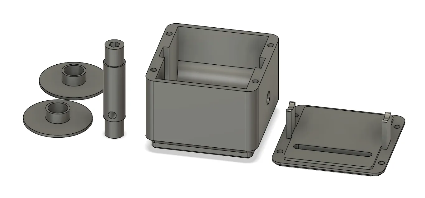 Thùng đựng dây Gridfinity 1x1x4 cho dây 5M