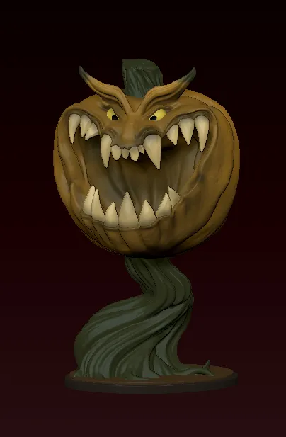 Bí ngô la hét Banshee trang trí cho Halloween