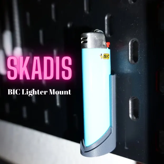 Giá đỡ bật lửa BIC V2 cho bảng ghim SKÅDIS của IKEA