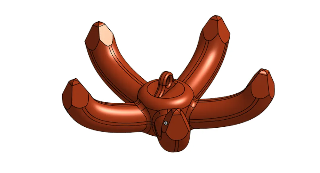 Móc câu nhỏ với lỗ 6mm và đầu nhọn