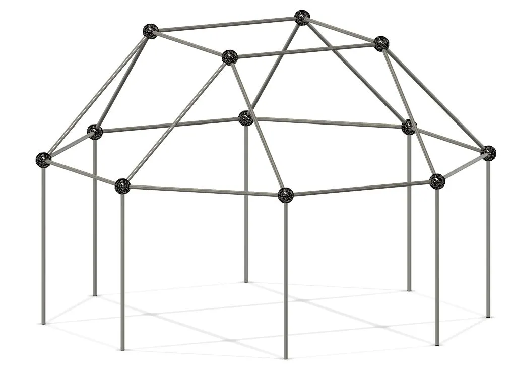Pháo đài chăn 'Geodesic' - Phiên bản PVC 1/2in