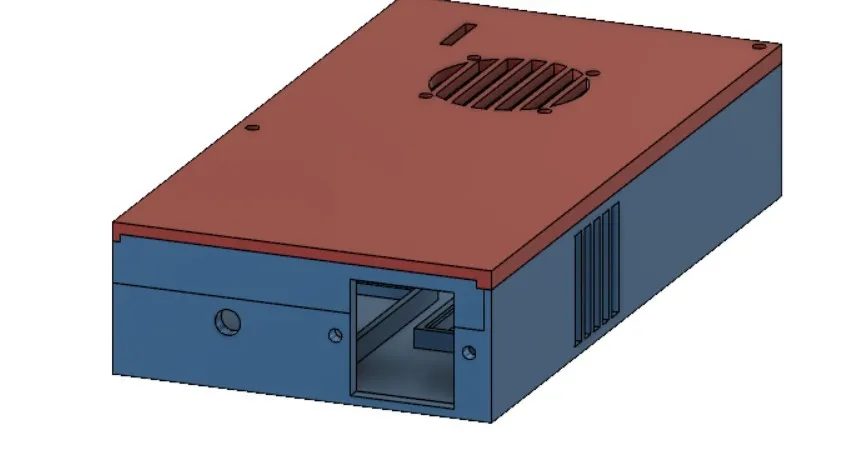 Hộp OctoPi với nguồn điện 5V và relay cho Raspberry Pi