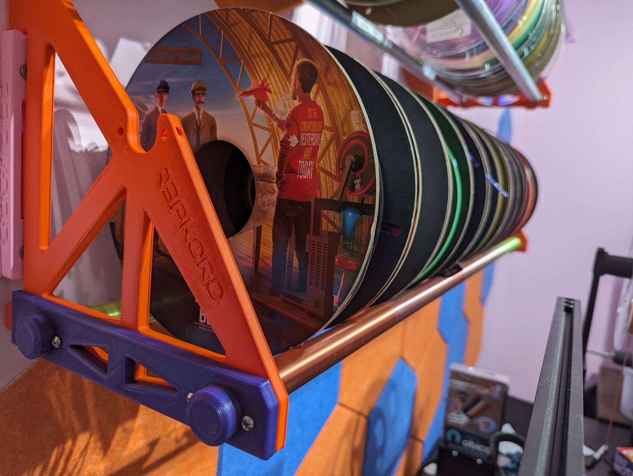 Vỏ bọc EMT 1/2" cho giá đỡ filament RepRack