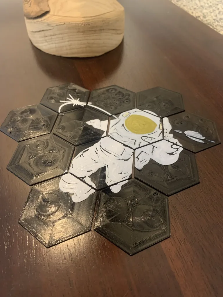 Gạch lục giác cho phi hành gia trong không gian