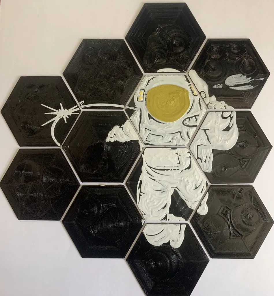 Gạch lục giác cho phi hành gia trong không gian